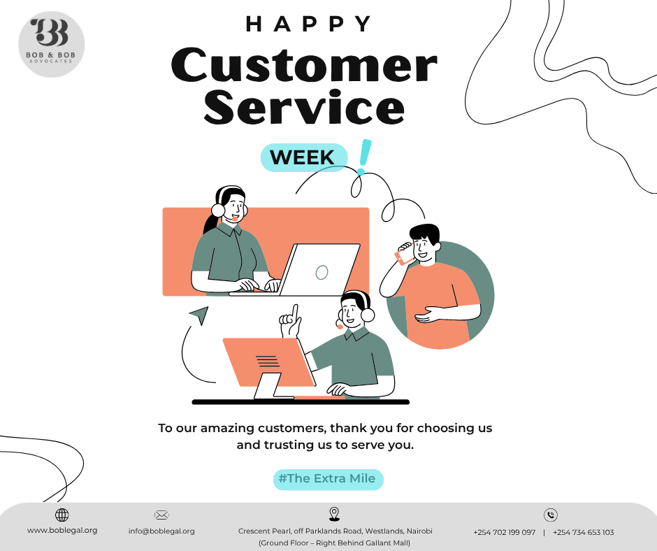 Customer Service Week 2026: The Extra Mile by Bob & Bob Advocates